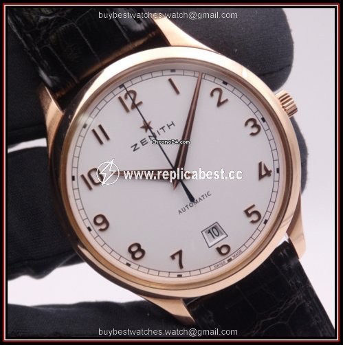 Zenith Captain Central Second Mens watch Unisex Automatic Rose gold 18.2021.670 38.C498
