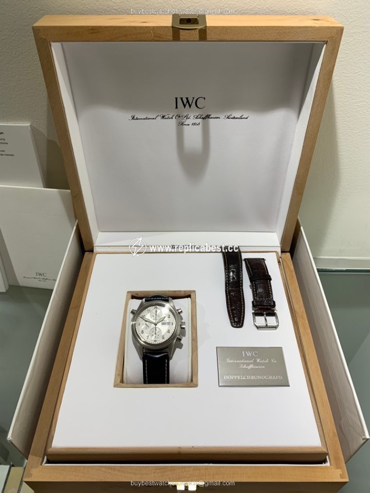 IWC Pilot Double Chronograph Mens watch Unisex Automatic Steel IW371343