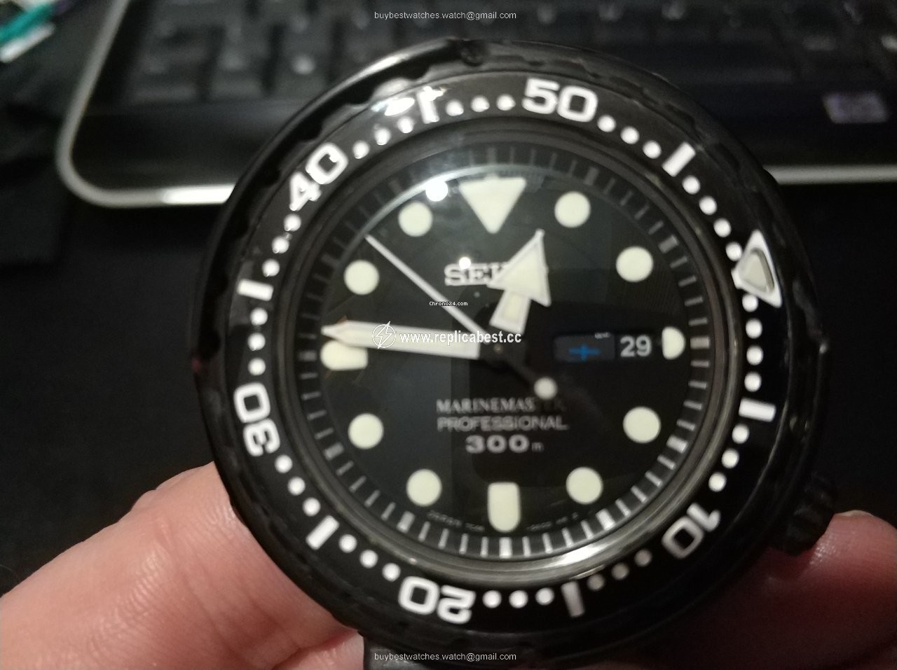 Seiko Marinemaster Mens watch Unisex Quartz Steel SBBN035