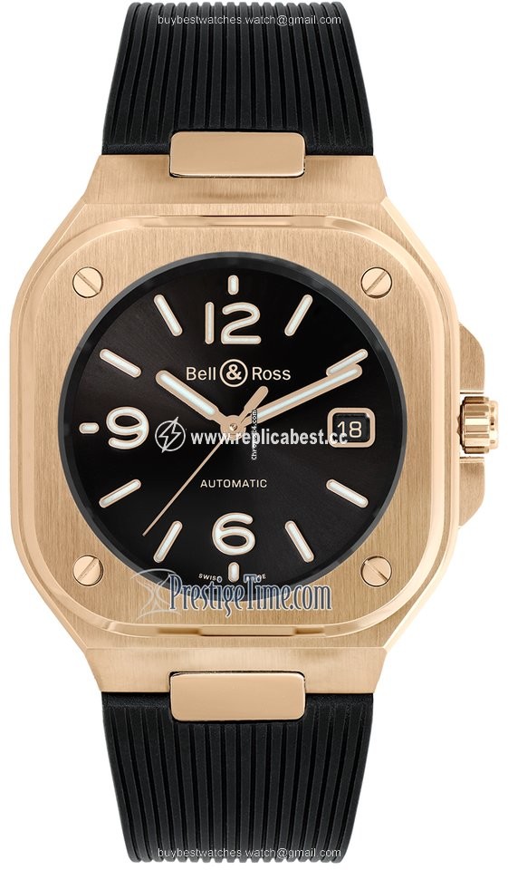 Bell & Ross BR 05 Mens watch Unisex Automatic Rose gold BR05A-BL-PG SRB