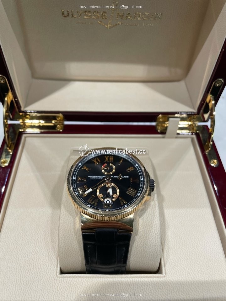 Ulysse Nardin Marine Chronometer Manufacture Mens watch Unisex Automatic Rose gold 1186-122