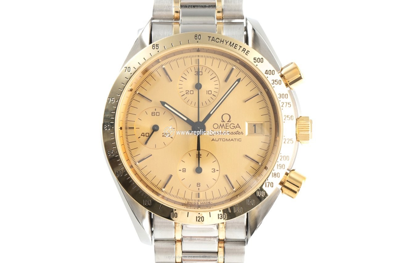 Omega Speedmaster Date Mens watch Unisex Automatic Gold Steel 3311.10.00