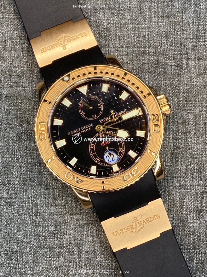 Ulysse Nardin Maxi Marine Diver Mens watch Unisex Automatic Rose gold 266-33-3A 92