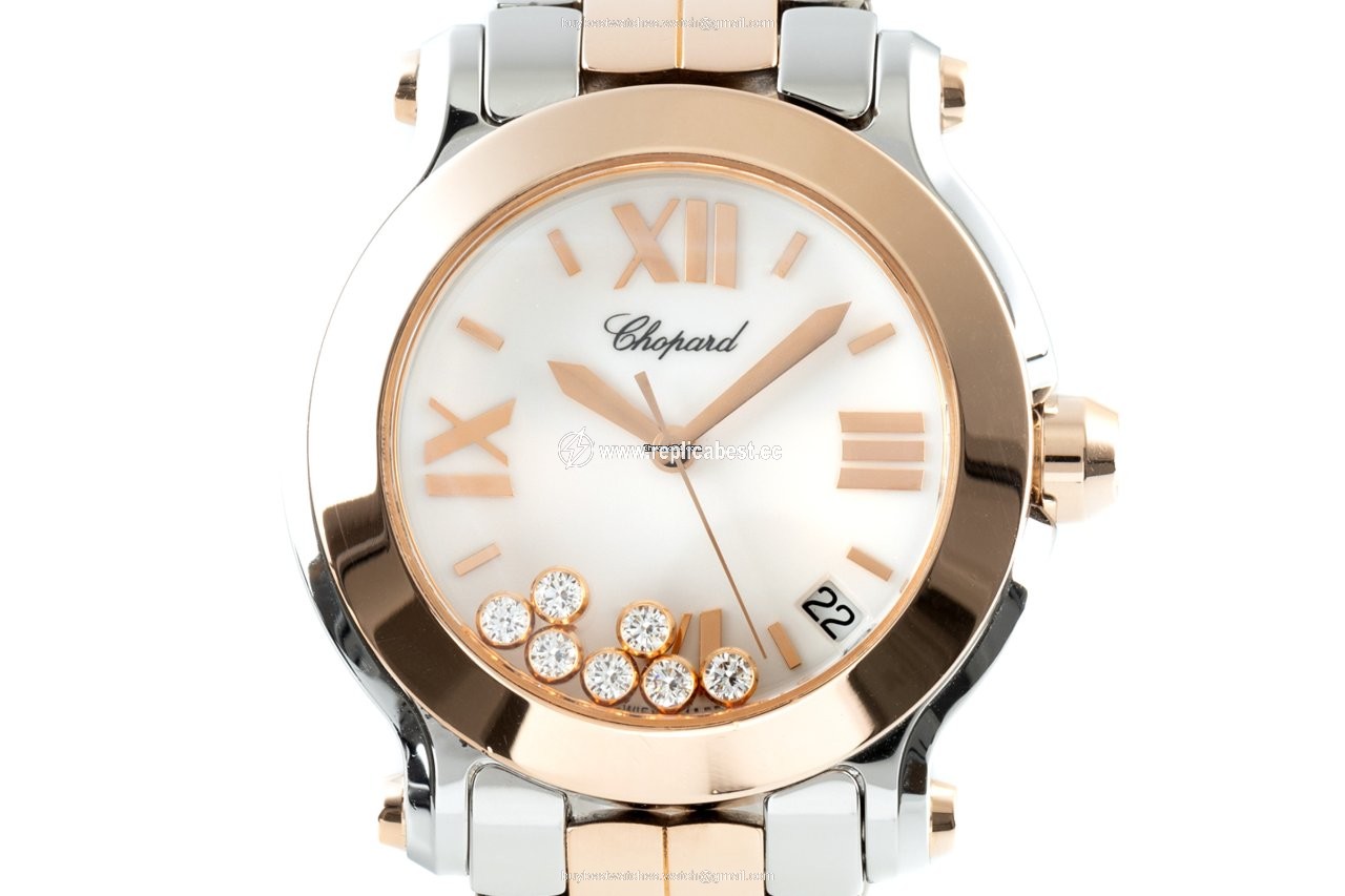 Chopard Happy Sport Womens watch Quartz Gold Steel 27 8488