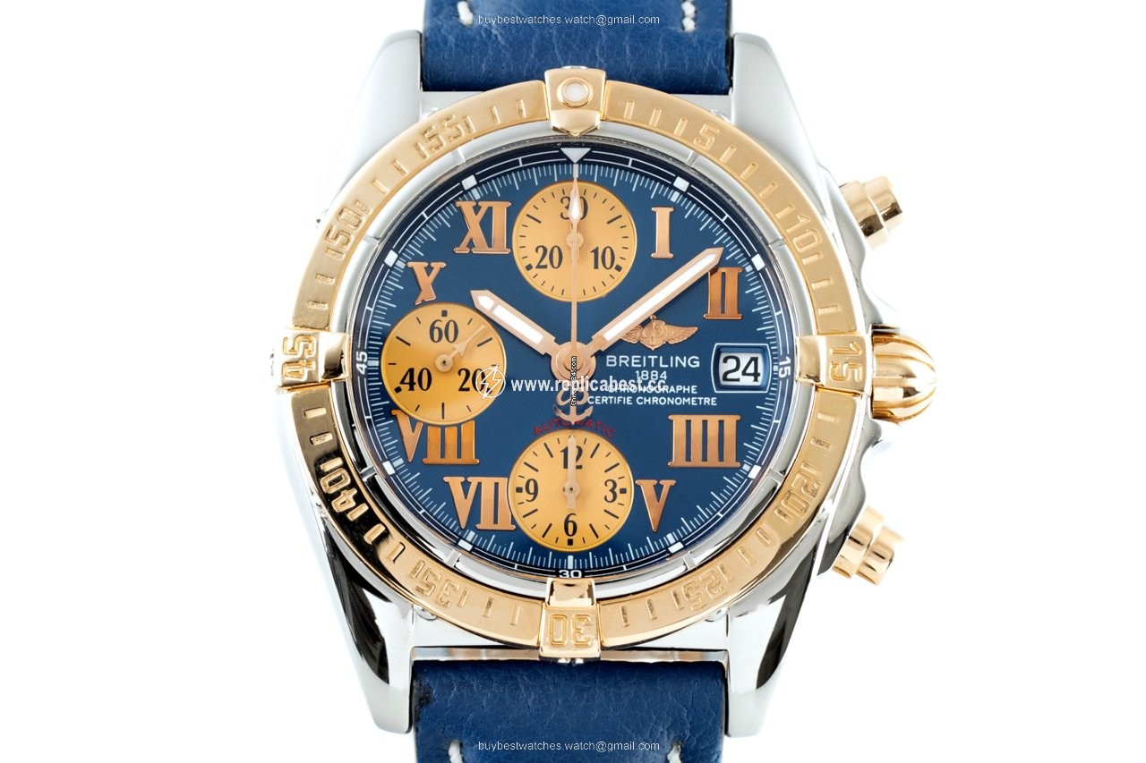 Breitling Chrono Cockpit Mens watch Unisex Automatic Gold Steel C13358