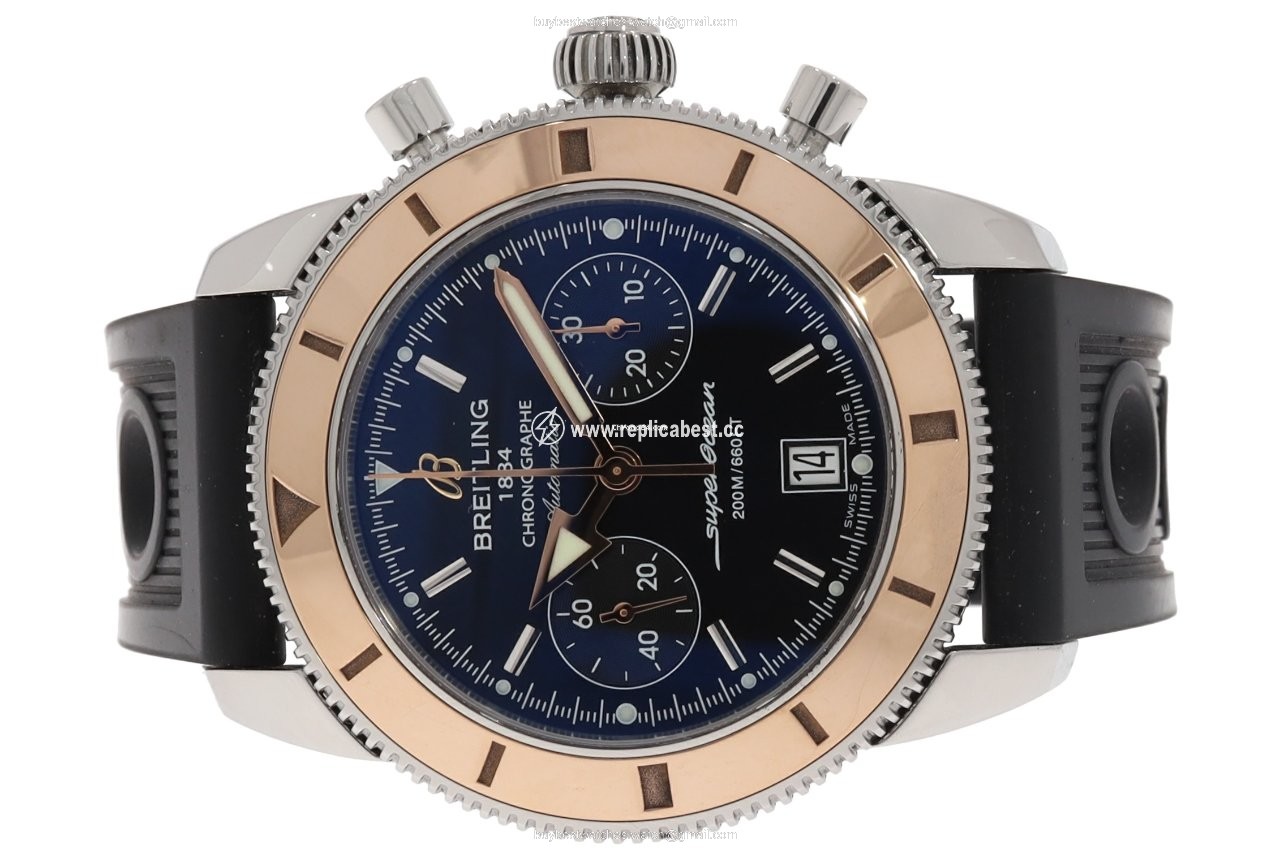 Breitling Superocean Heritage Chronograph Mens watch Unisex Automatic Gold Steel U23370
