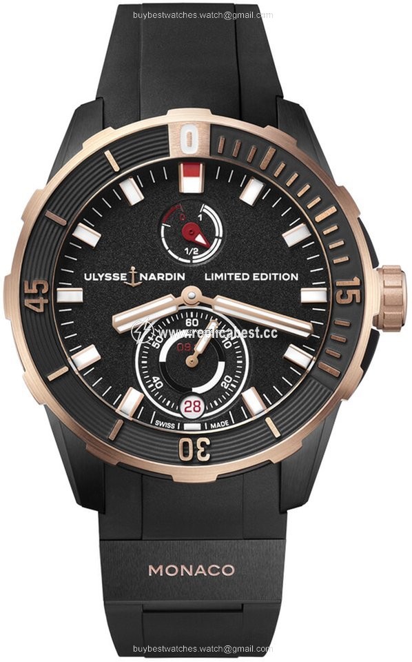 Ulysse Nardin Mens watch Unisex Automatic Rose gold 1185-170LE-3 BLACK-MON