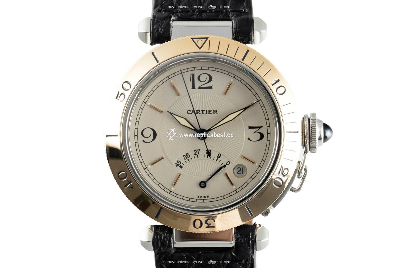 Cartier Pasha Mens watch Unisex Automatic Gold Steel 1033