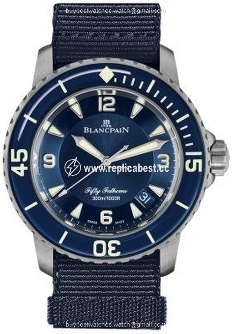 Blancpain Fifty Fathoms Mens watch Unisex Automatic Titanium 5015-12B40-NAOA
