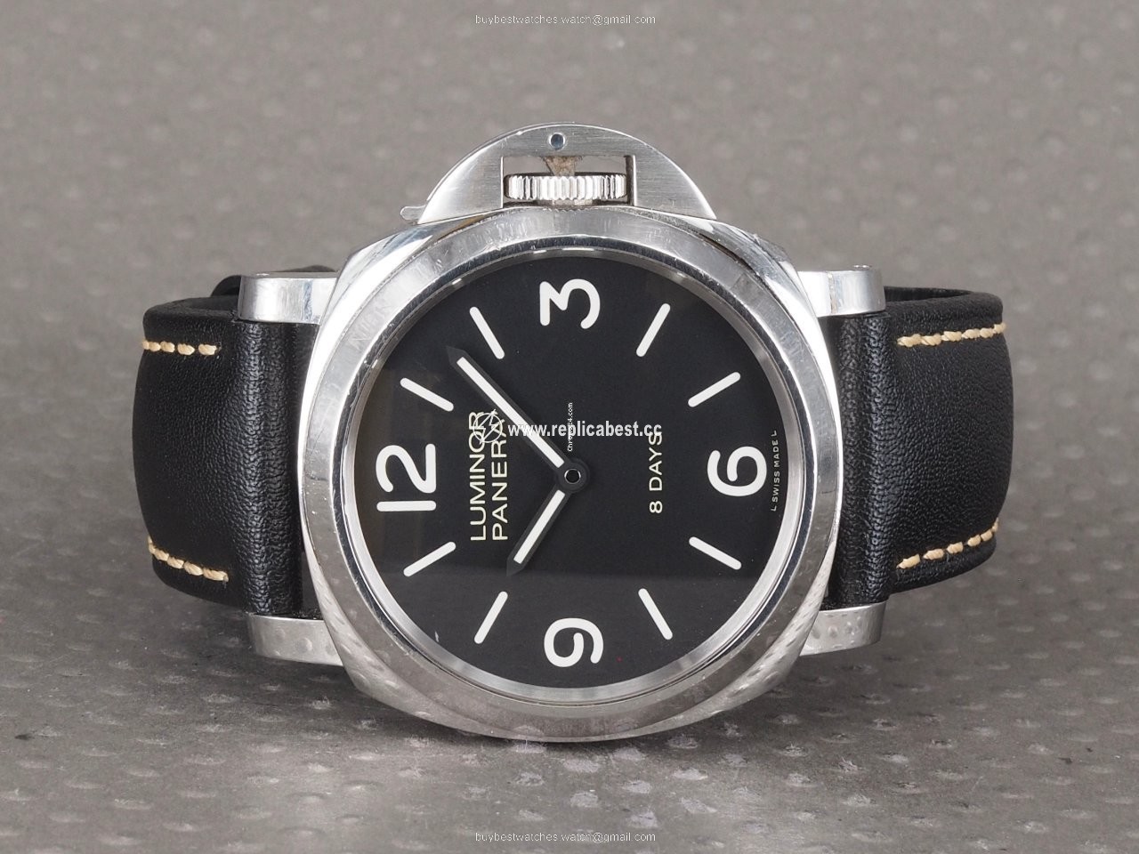 Panerai Luminor Base 8 Days Mens watch Unisex Manual winding Steel PAM 00560