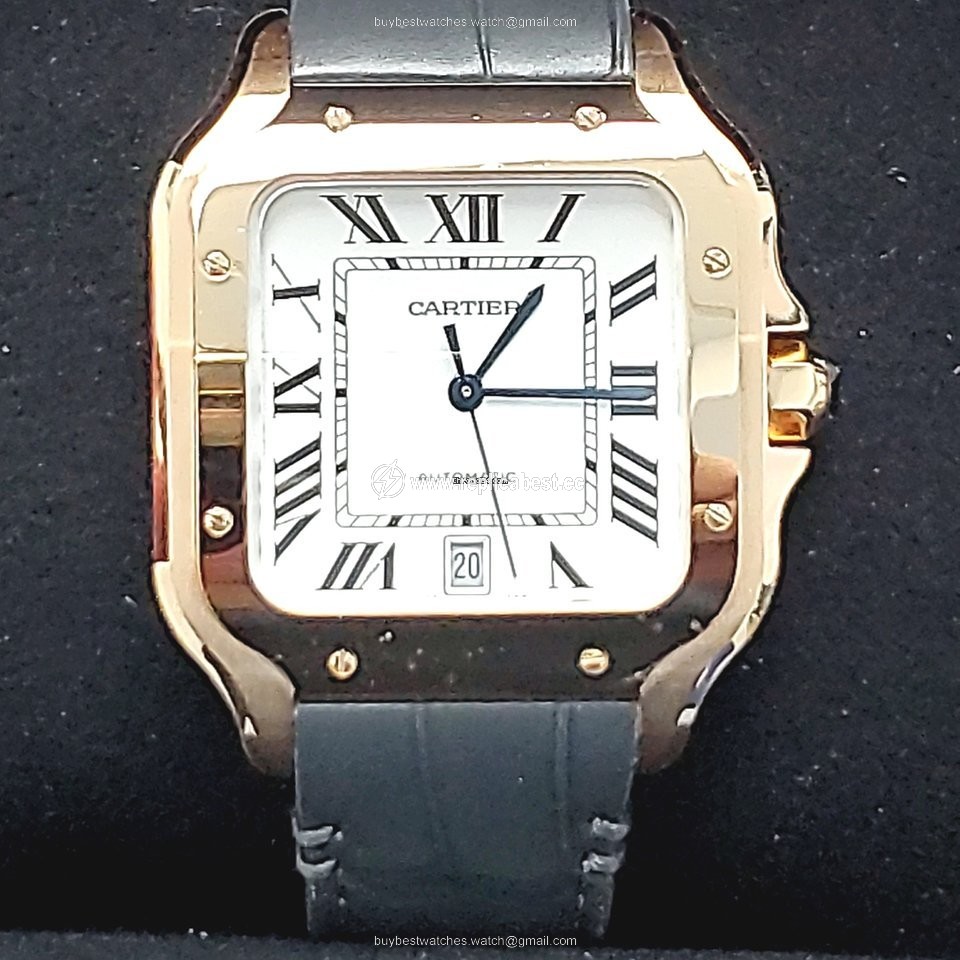 Cartier Santos Mens watch Unisex Automatic Rose gold WGSA0019