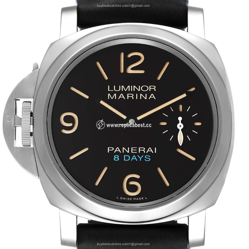 Panerai Luminor Marina 8 Days Mens watch Unisex Manual winding Steel PAM00796