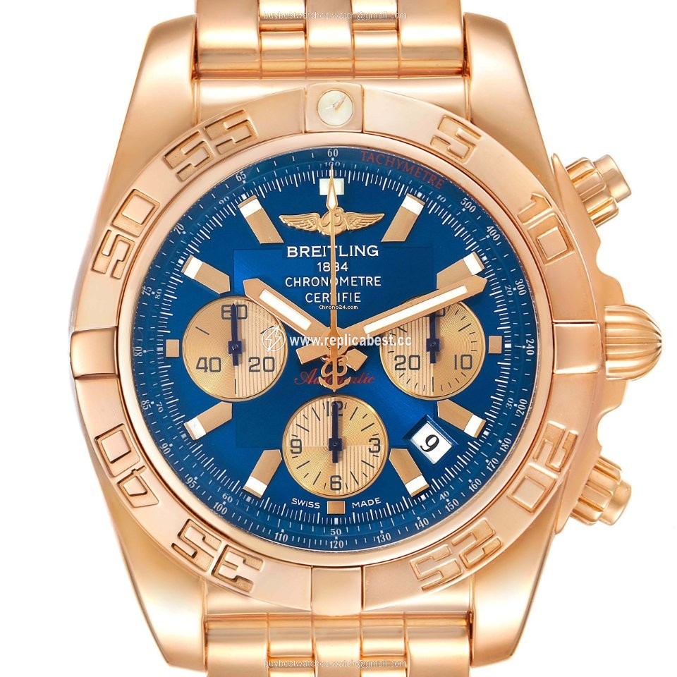 Breitling Chronomat Evolution Mens watch Unisex Automatic Rose gold HB0110