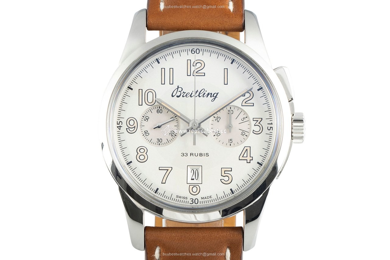 Breitling Transocean Chronograph Mens watch Unisex Manual winding Steel AB1411