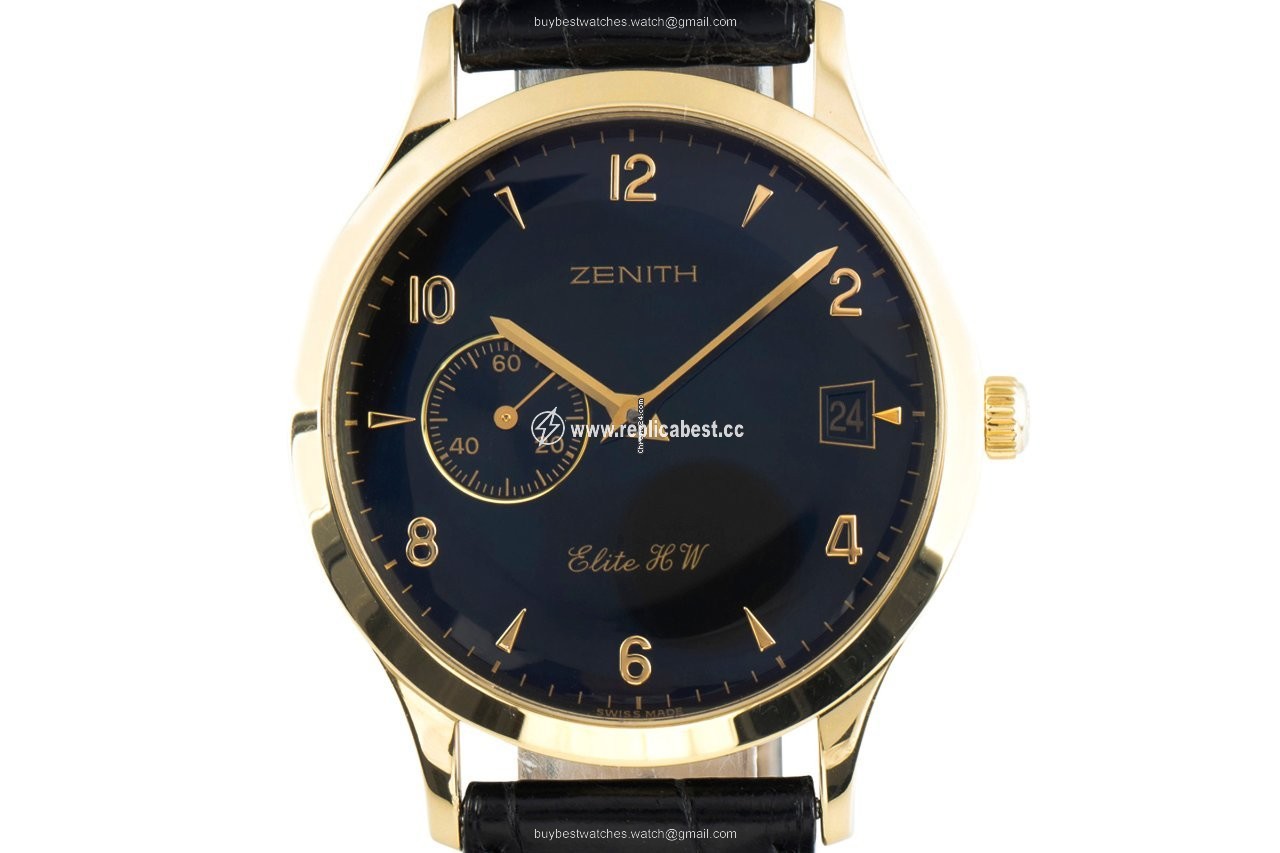 Zenith Elite Mens watch Unisex Manual winding Yellow gold 30.1125.650