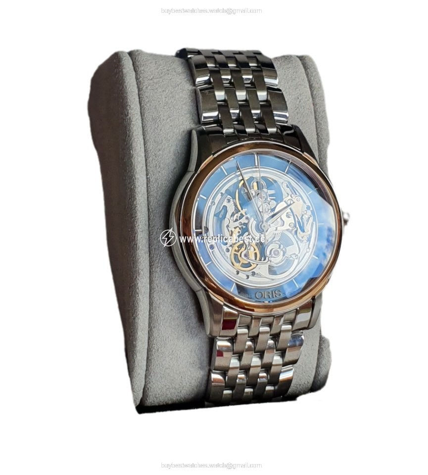 Oris Artelier Translucent Skeleton Mens watch Unisex Automatic Steel 01 734 7684 6351-07 8 21 77