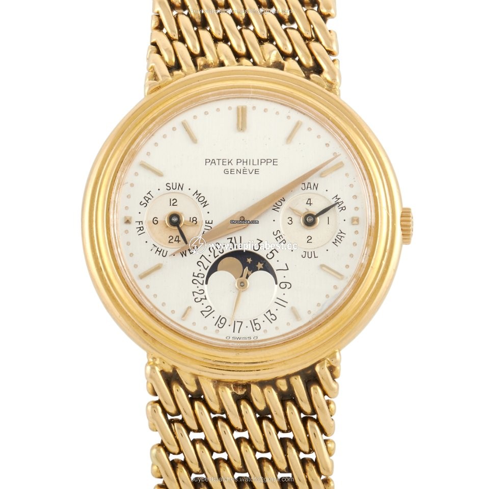 Patek Philippe Perpetual Calendar Mens watch Unisex Automatic Yellow gold 3945 IJ