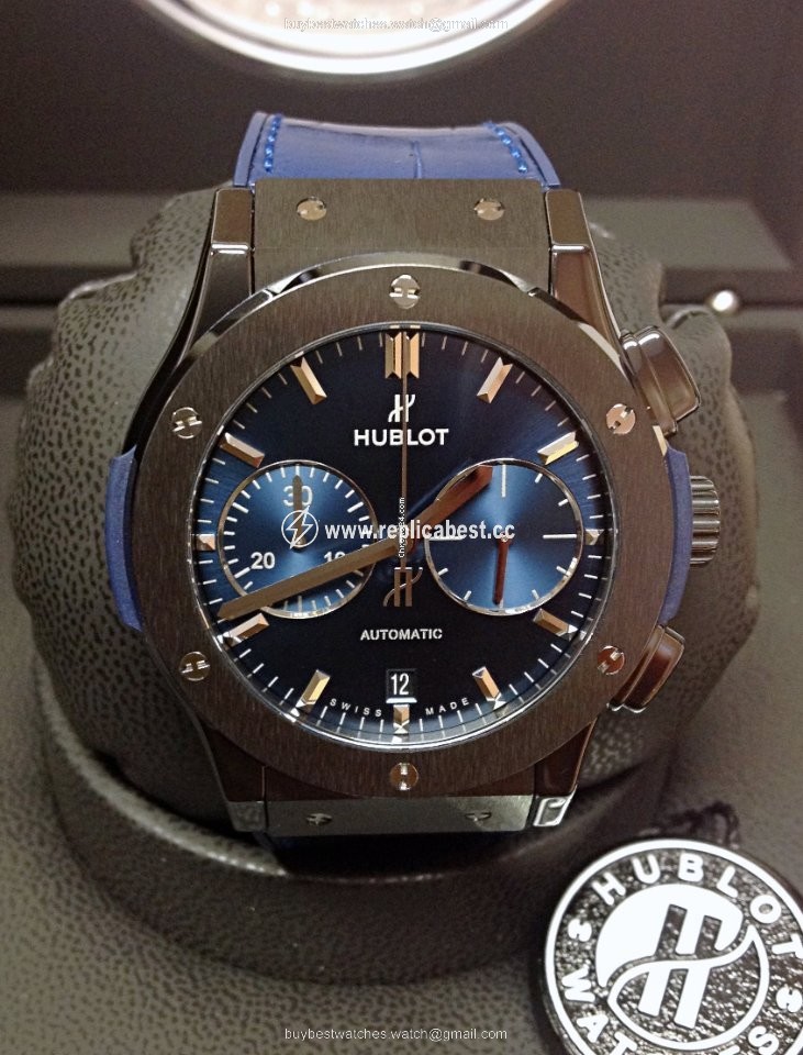 Hublot Classic Fusion Blue Mens watch Unisex Automatic Ceramic 521.CM.7170.LR