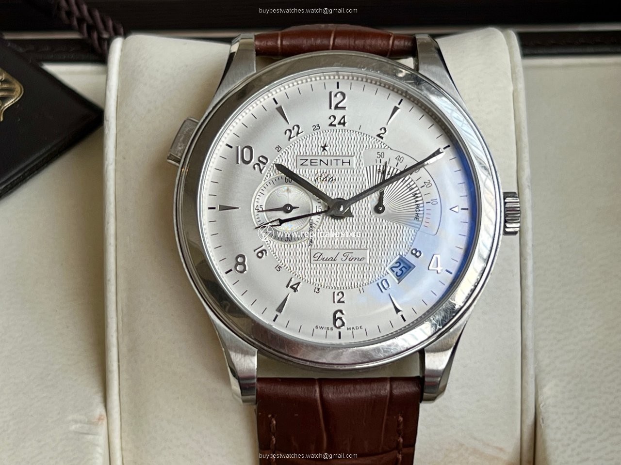 Zenith Elite Dual Time Mens watch Unisex Automatic Steel 03.0520.683 01.c492