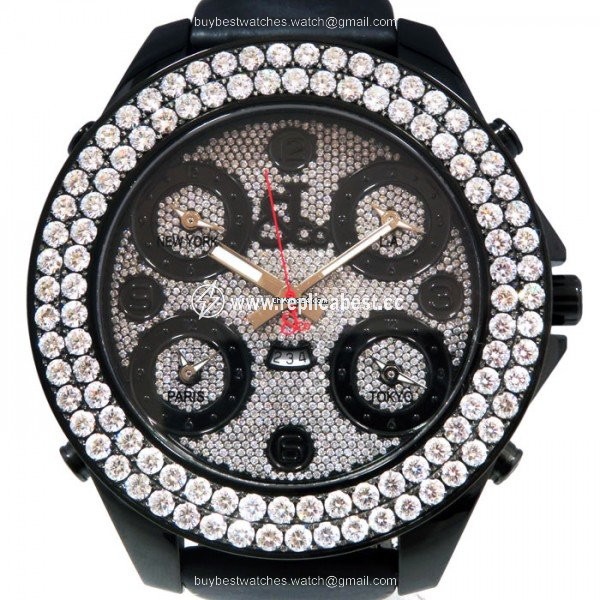 Jacob & Co. Five Time Zone Quartz Steel JC-30JBD