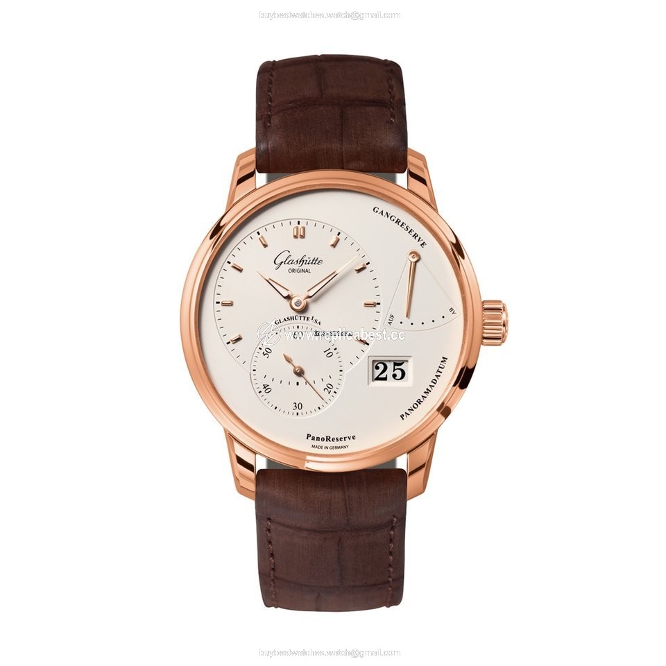 Glashutte Original PanoReserve Mens watch Unisex Manual winding Rose gold 1-65-01-25-15-05