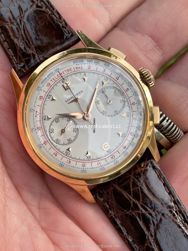 Longines Mens watch Unisex Manual winding Rose gold 5967