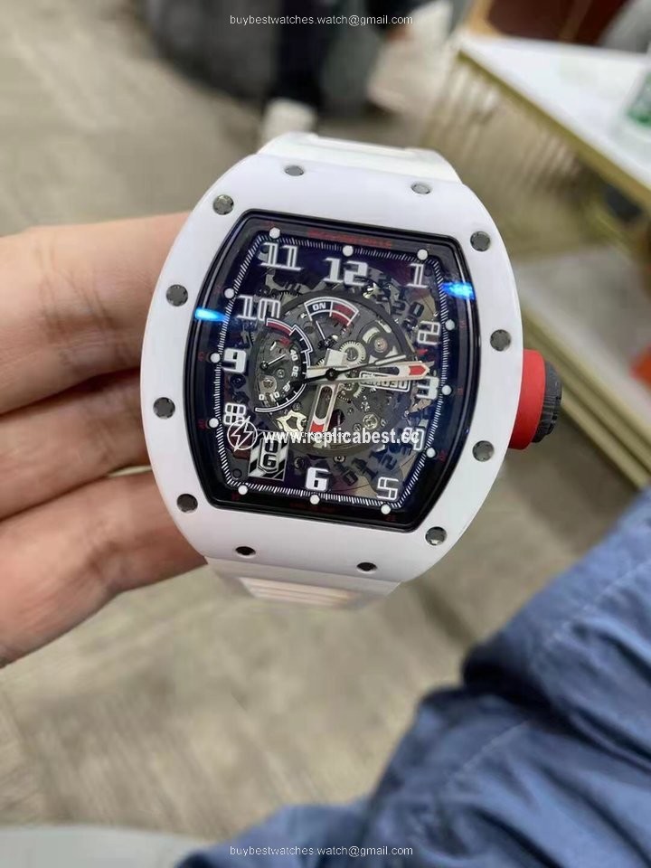 Richard Mille RM 030 Mens watch Unisex Automatic Ceramic Richard Mille Rm 030 White
