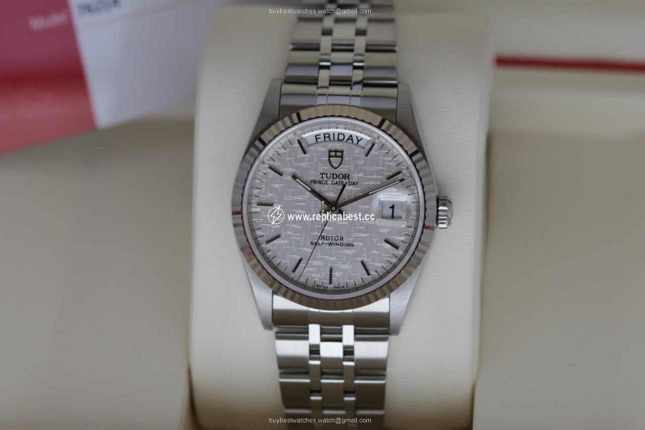 Tudor Prince Date Mens watch Unisex Automatic Steel 76214 Linen dial