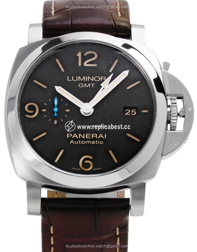 Panerai Luminor 1950 3 Days GMT Automatic Mens watch Unisex Automatic Steel PAM01320