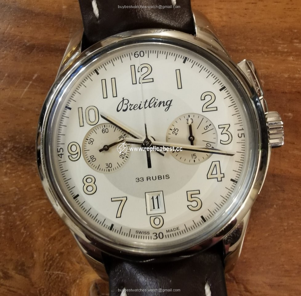 Breitling Transocean Chronograph 1915 Mens watch Unisex Manual winding Steel AB141112 G799 743P