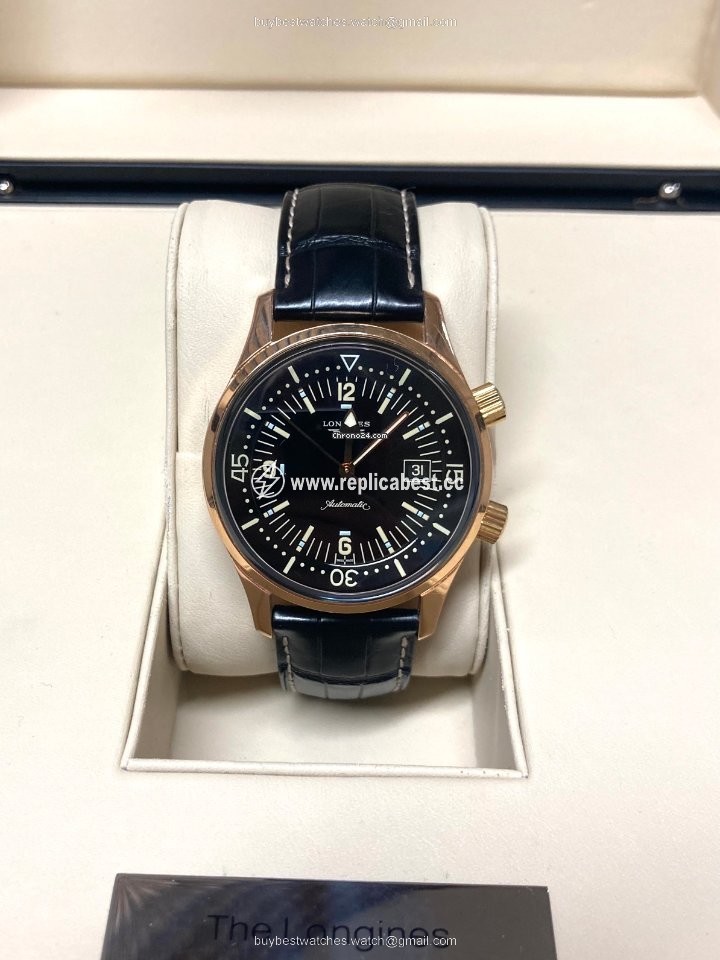 Longines Legend Diver Mens watch Unisex Automatic Rose gold L3.674.8.50.0