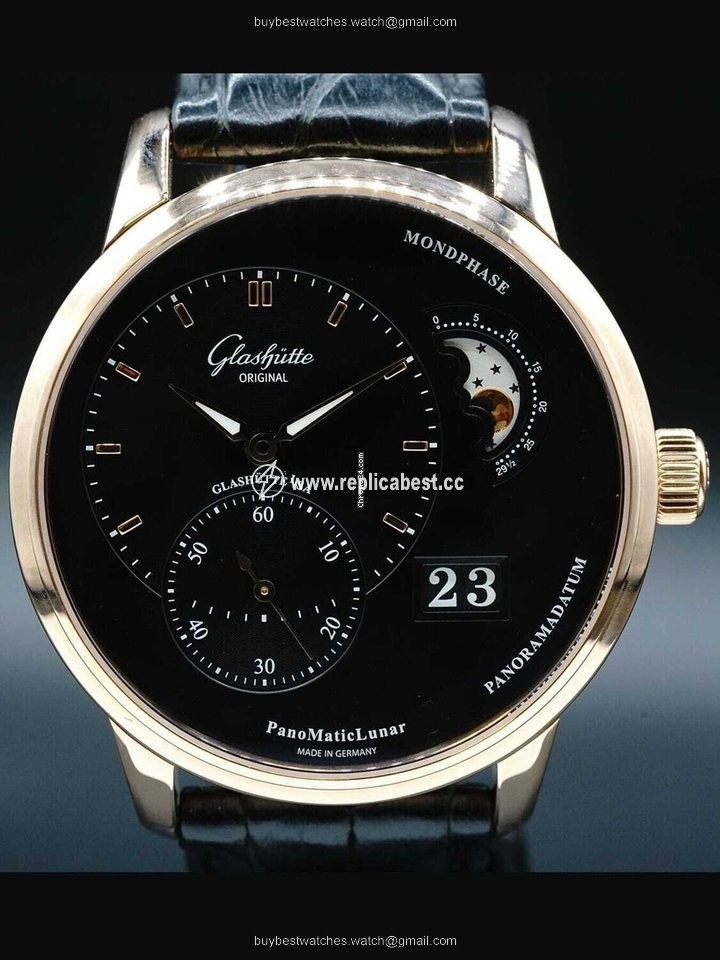 Glashutte Original PanoMaticLunar Mens watch Unisex Automatic Red gold 1-90-02-49-35-30
