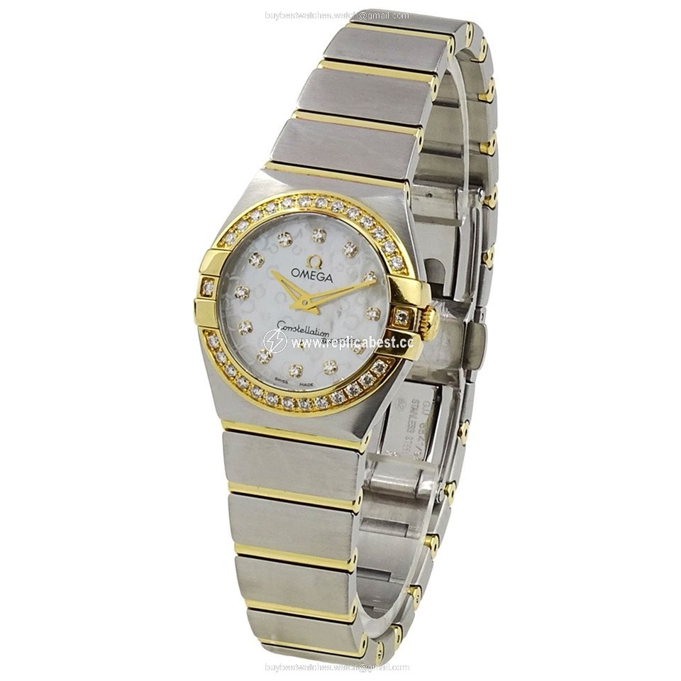 Omega Constellation Quartz Womens watch Quartz Gold Steel 123.25.24.60.55.010