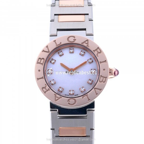 Bulgari Bulgari Quartz Gold Steel BBL23WSPG 12