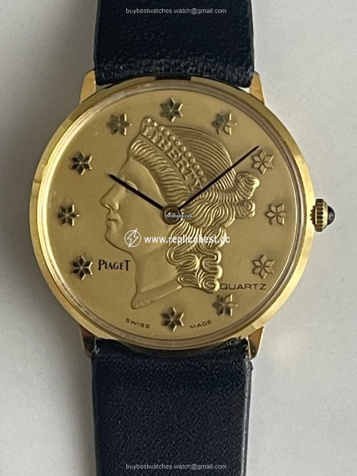 Piaget Mens watch Unisex Quartz Yellow gold 3350