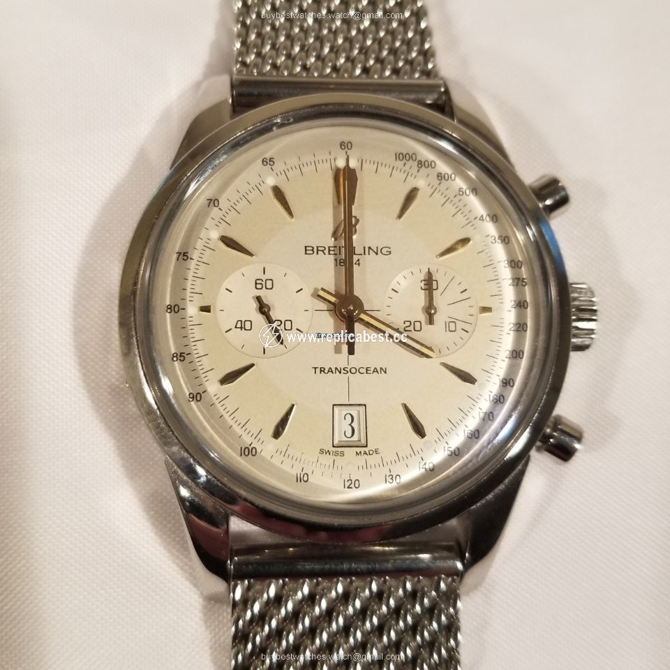 Breitling Transocean Chronograph Mens watch Unisex Automatic Steel AB015412 G784