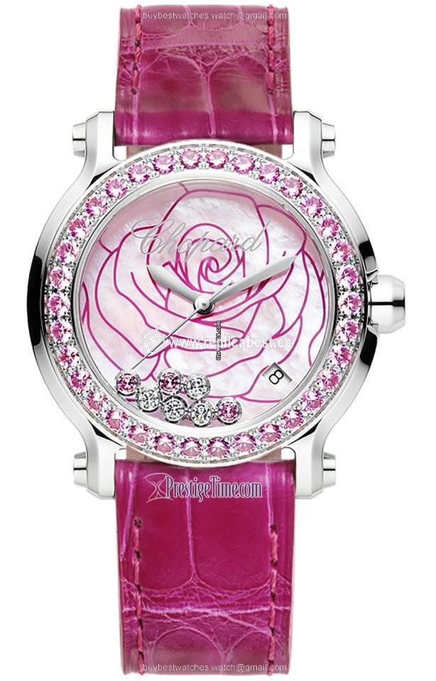 Chopard Happy Sport Womens watch Quartz Steel 278475-3030 La Vie En Rose
