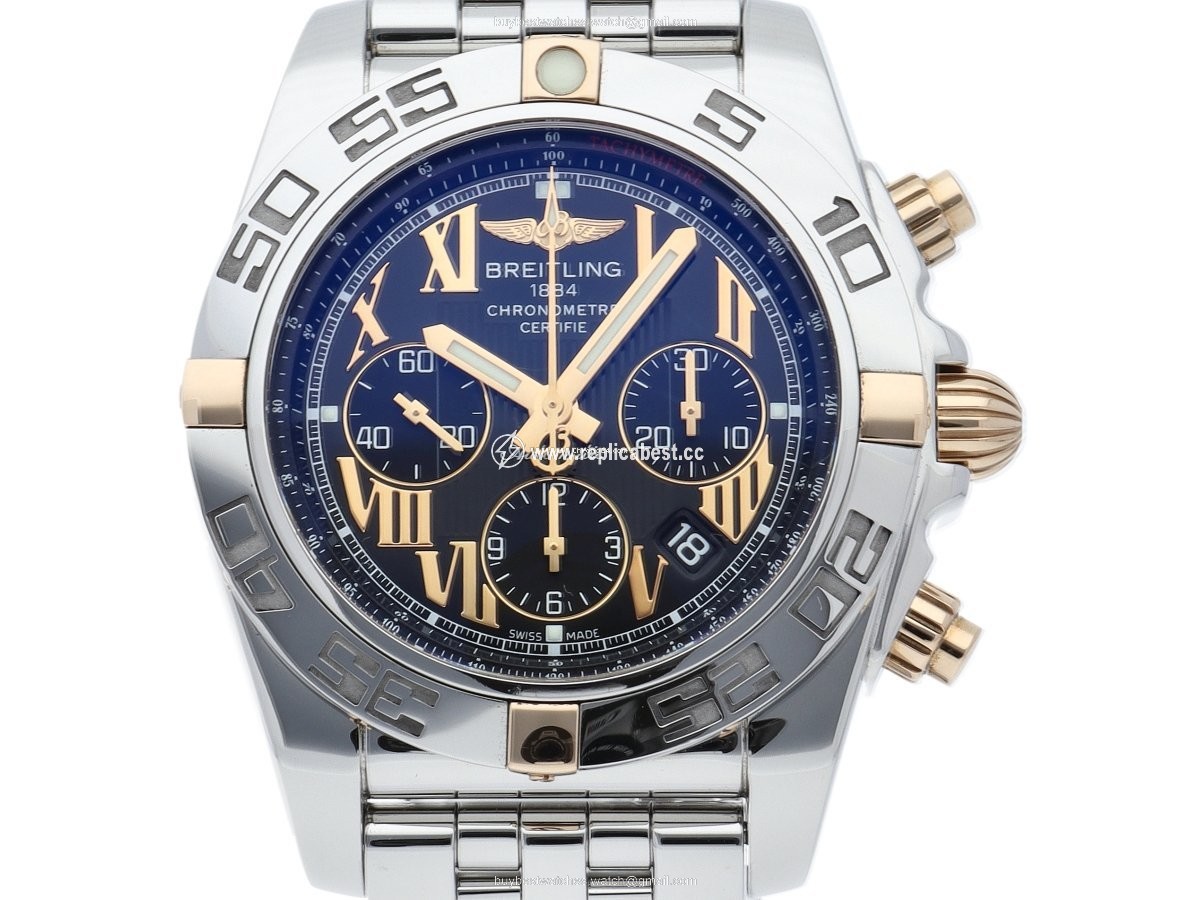 Breitling Chronomat 44 Mens watch Unisex Automatic Gold Steel IB011012 B957