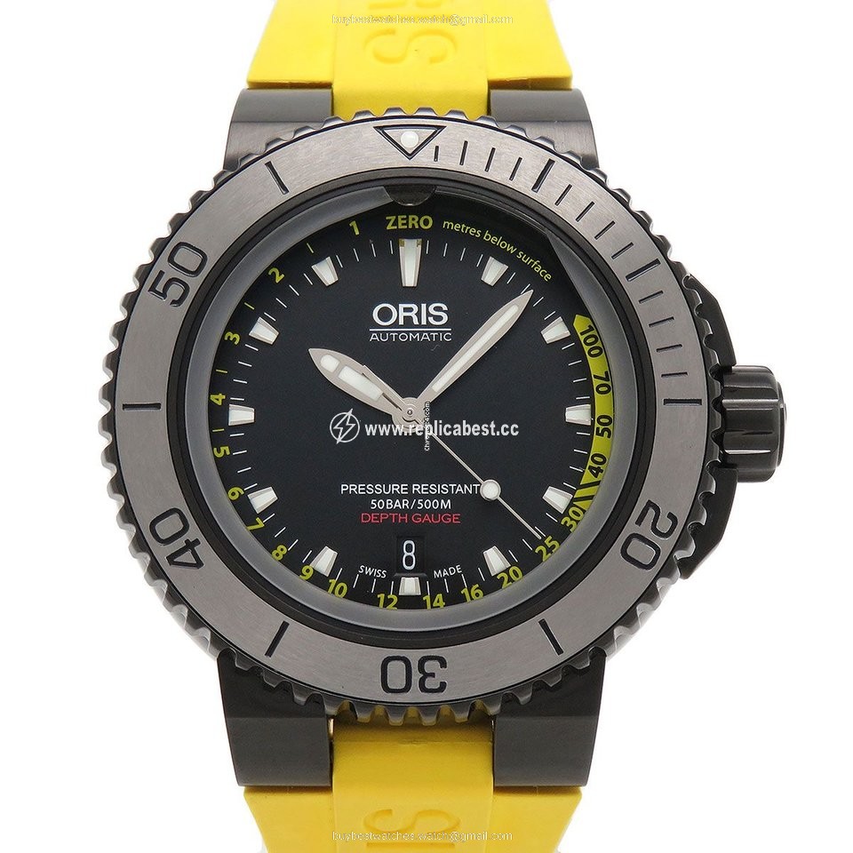 Oris Aquis Depth Gauge Mens watch Unisex Automatic Steel 01 733 7675 4754