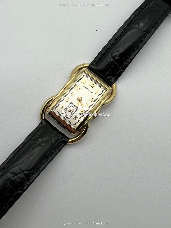 Hamilton Mens watch Unisex Manual winding Yellow gold Bentley