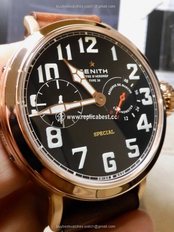 Zenith Pilot Manual winding Rose gold 18.2420.5011 21.C723