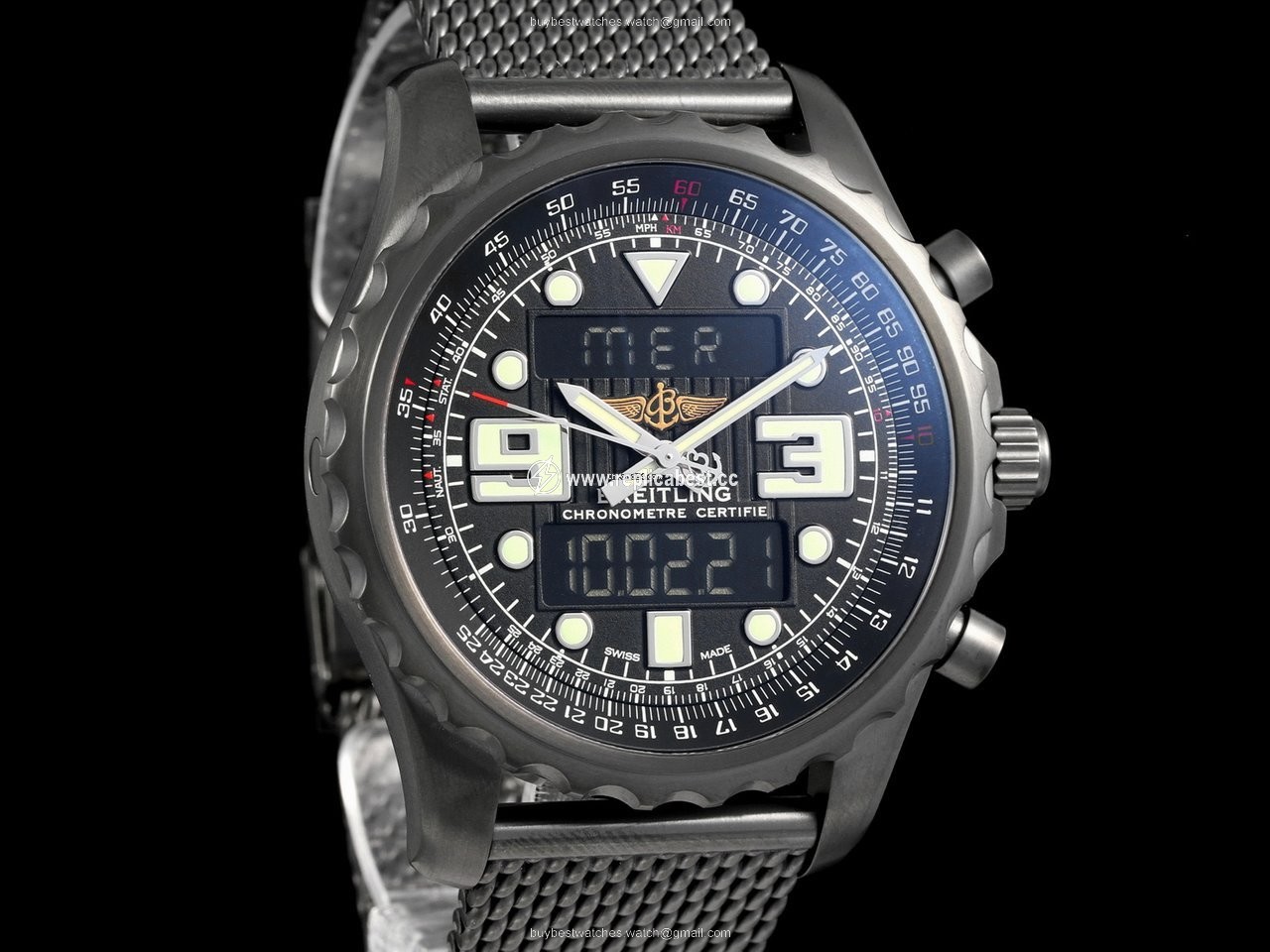 Breitling Chronospace Mens watch Unisex Quartz Steel M7836522 L521