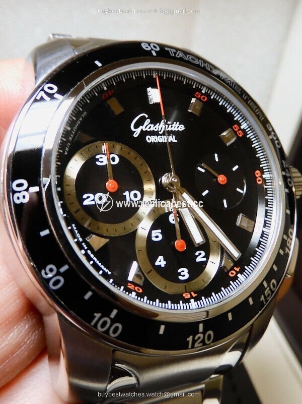 Glashutte Original Sport Evolution Chronograph Automatic Steel 39-31-43-03-14