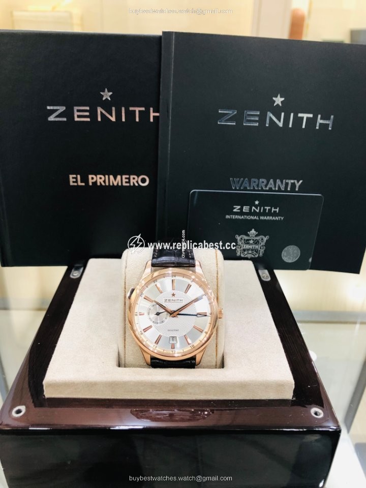 Zenith Elite Dual Time Mens watch Unisex Automatic Rose gold 18.2130.682 02.C498