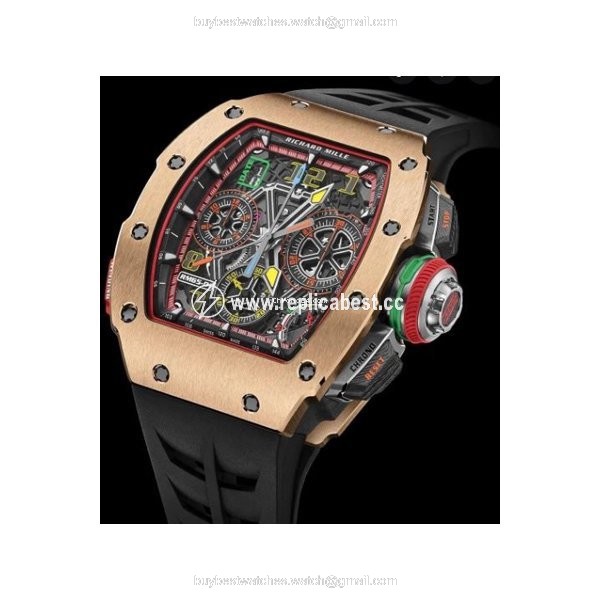 Richard Mille Mens watch Unisex Automatic Rose gold RM-01