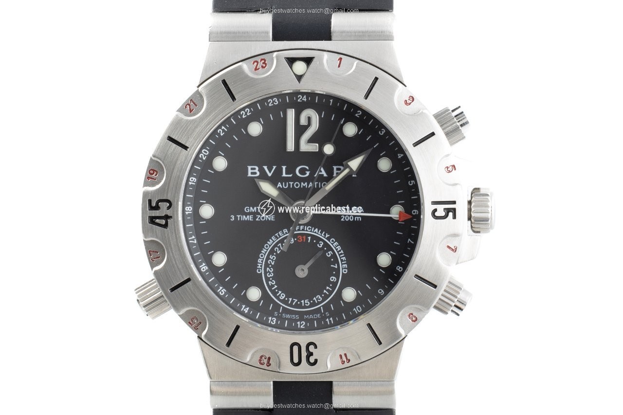 Bulgari Diagono Mens watch Unisex Automatic Steel SD 38S GMT