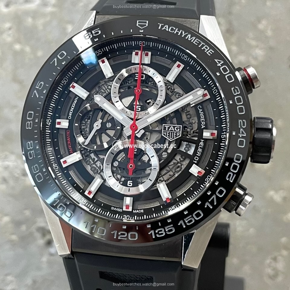 TAG Heuer Carrera Calibre HEUER 01 Mens watch Unisex Automatic Steel CAR2A1Z-0