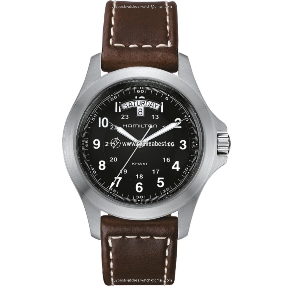 Hamilton Khaki Field King Mens watch Unisex Quartz Steel H64451533