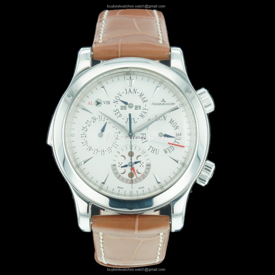 Jaeger-LeCoultre Master Grand Reveil Mens watch Unisex Automatic Steel 163842A 149.8.95