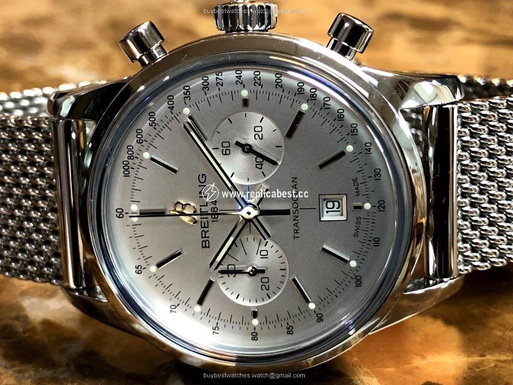 Breitling Transocean Chronograph 38 Mens watch Unisex Automatic Steel A4131012 G757